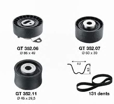 Kit de distribución KD45208 SNR