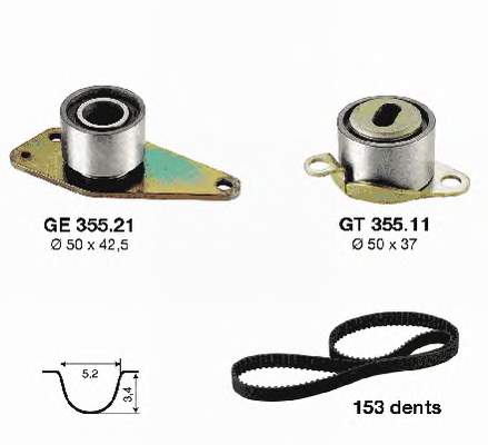 Kit correa de distribución KD45503 SNR