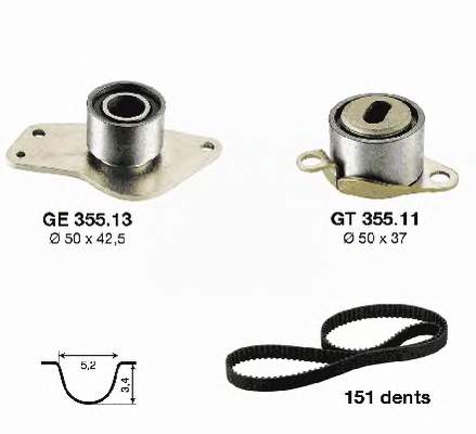 Juego de correas dentadas SNR KD45506 precio, desde 159,72 EUR