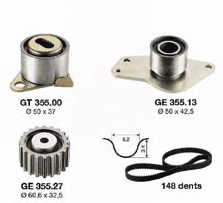 KTB175 Dayco Kit correa de distribución