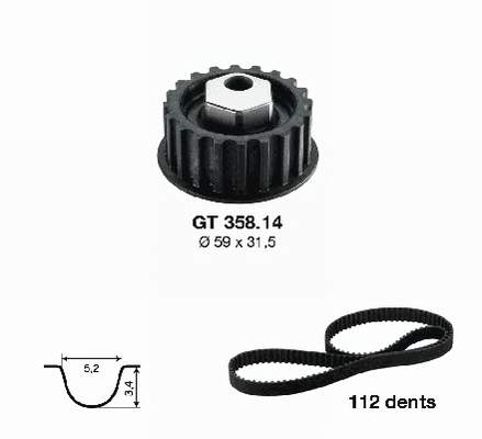Kit distribución Seat Ibiza I