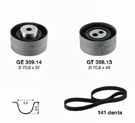 KD45911 SNR Kit correa de distribución