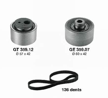 Kit de distribución KD45914 SNR