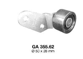 Rodillo, correa trapecial poli V GA35562 SNR