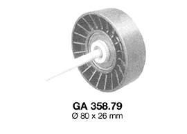 Polea inversión / guía, correa poli V GA35879 SNR