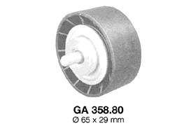 GA358.80 SNR polea inversión / guía, correa poli v