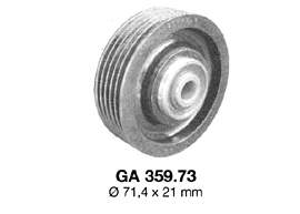 GA35973 SNR polea inversión / guía, correa poli v