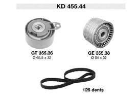 KD455.44 SNR kit de correa de distribución