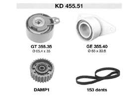 KD455.51 SNR kit de correa de distribución