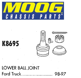 K8695 Moog rótula de suspensión inferior