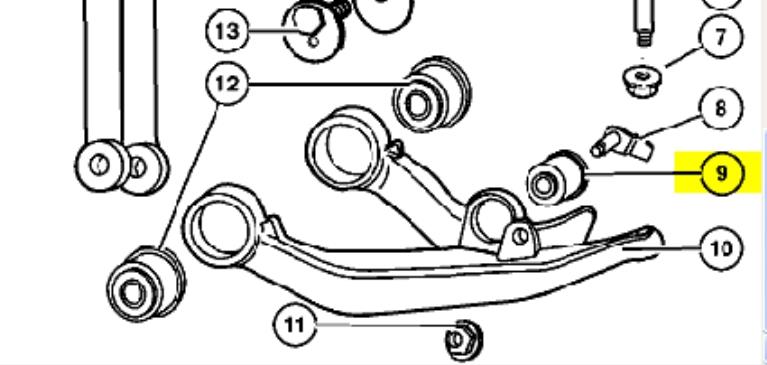 Silentblock de suspensión delantero inferior K52088746AA Fiat/Alfa/Lancia