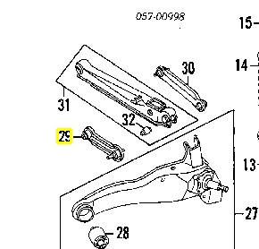 Barra oscilante, suspensión de ruedas, eje trasero Mitsubishi MR491347 precio, desde 18,28 EUR