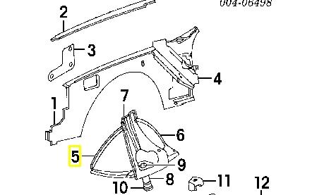 K55031509 Fiat/Alfa/Lancia arco de rueda, panel lateral, izquierdo