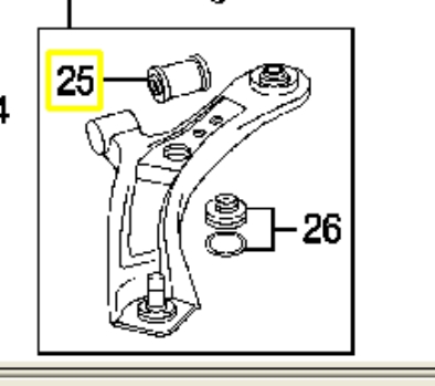 Silentblock suspension Suzuki 4526179J00