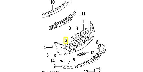 1AK29DA4AA Chrysler listón embellecedor/protector, parachoque delantero izquierdo