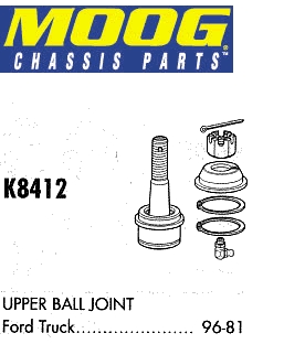 K8412 Moog rótula de suspensión superior