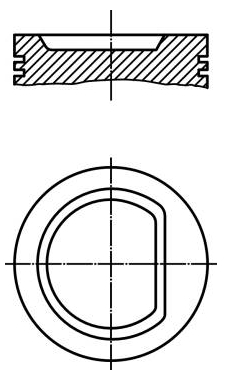 0303200 Mahle Original pistón completo para 1 cilindro, std