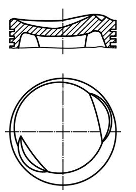 Pistón completo para 1 cilindro, cota de reparación + 0,50 mm WG1098325 Wilmink Group