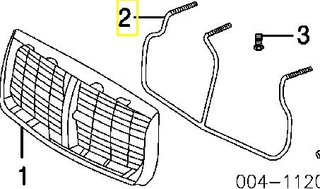 55077822AC Chrysler soporte de parrilla del radiador