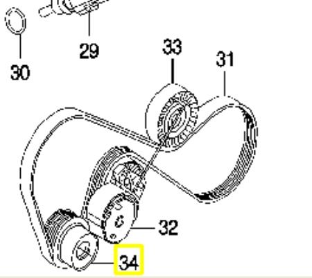 LR004305 Land Rover poleas juego de piezas