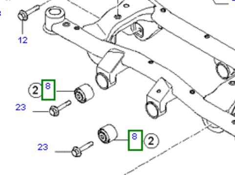 Comprar 539122E200 Hyundai/Kia Silentblock trasero