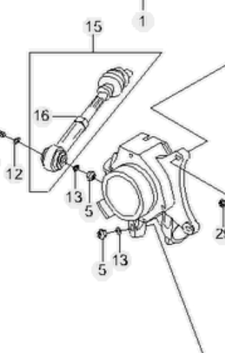 Barra transversal de suspensión trasera 4560109503 Ssang Yong