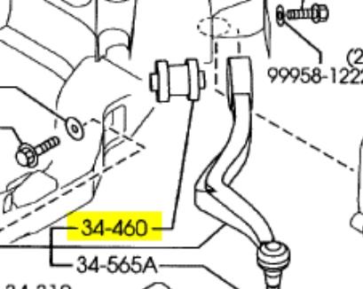 Silentblock de brazo de suspensión Mazda GJ6A34460B precio, desde 14,13 EUR