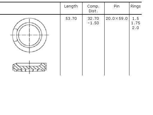 Pistón completo para 1 cilindro, cota de reparación + 0,25 mm 330401 Mahle Original