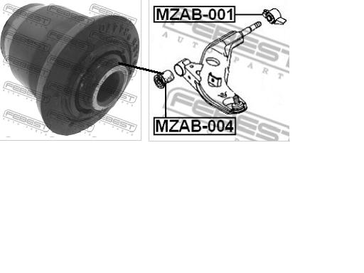 MZAB004 Febest silentblock de suspensión delantero inferior