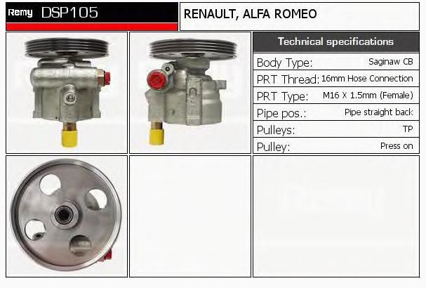 Comprar 7700840805 Renault (RVI) Bomba servodireccion