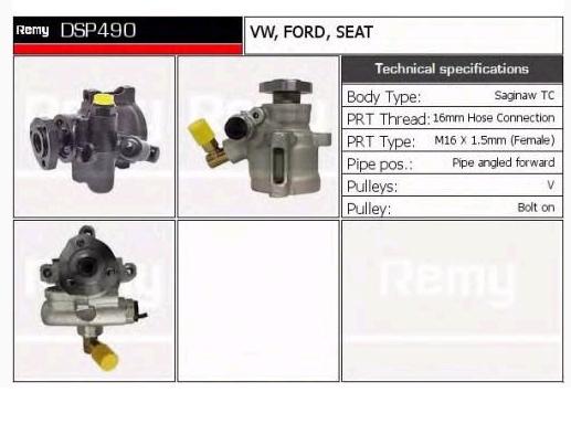 DSP490 Delco Remy bomba hidráulica de dirección