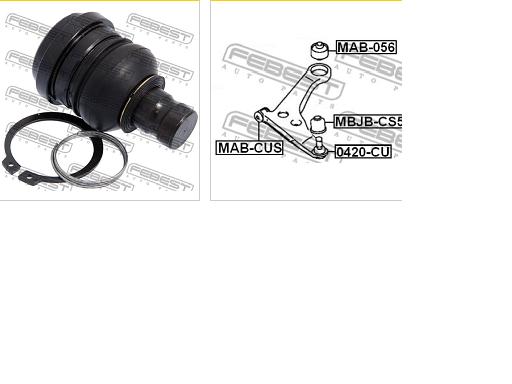 Comprar 0420CU Febest Rótula inferior de suspensión