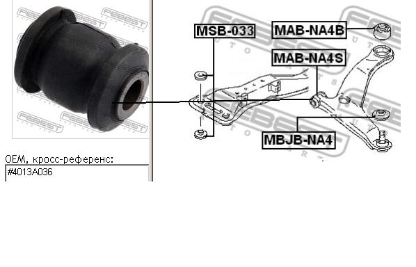 Comprar MABNA4S Febest Silentblock