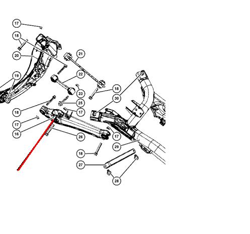 Comprar 5105272AB Chrysler Brazo inferior trasero izquierdo/derecho