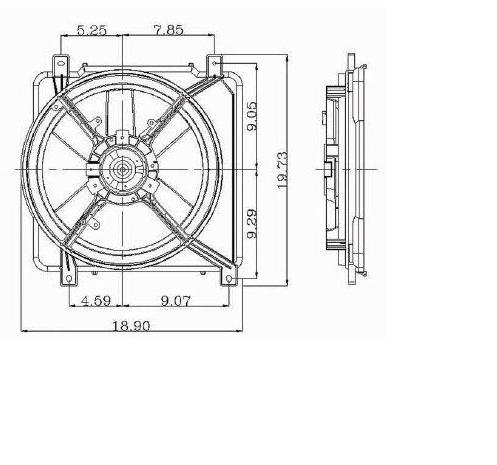 GM3115114 Various rodete ventilador, refrigeración de motor