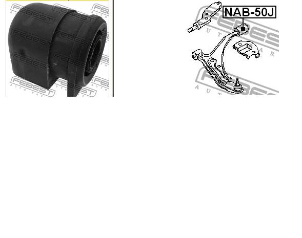 NAB50J Febest silentblock de suspensión delantero inferior