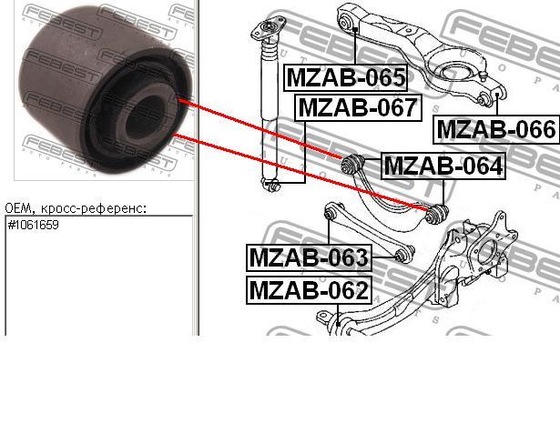 Silentblock del brazo superior de suspensión trasera RBI D25MZ303 precio, desde 5,28 EUR