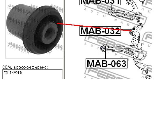 Comprar MAB032 Febest Silentblock