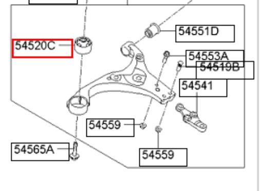 Comprar 545842H000 Hyundai/Kia Silentblock
