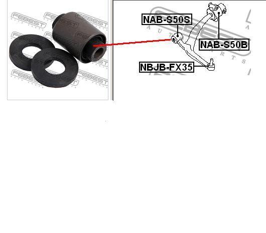 Silentblock de brazo de suspensión Febest NABS50S precio, desde 11,06 EUR