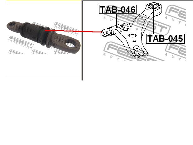 Silentblock suspension Febest TAB046