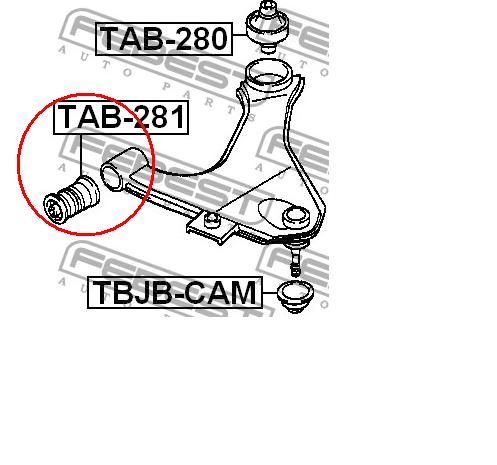 4865487402 Toyota silentblock de suspensión delantero inferior