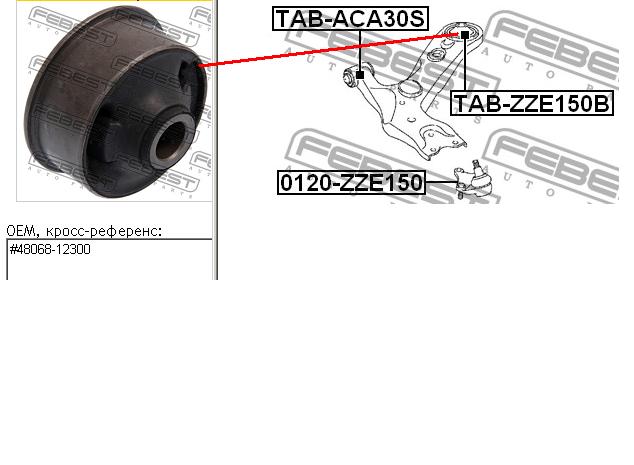 Comprar TABZZE150B Febest Silentblock