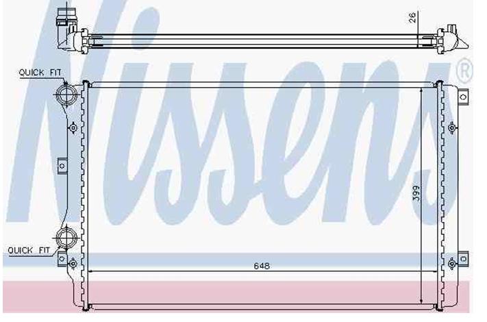 Radiador refrigeración del motor Volkswagen Tiguan 1 5N1, 5N2