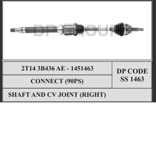 Árbol de transmisión delantero derecho 1328362 Ford