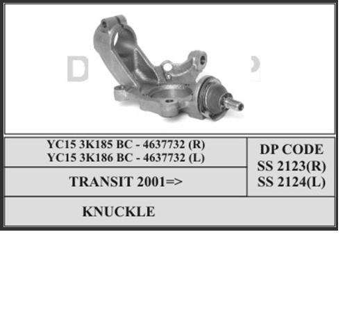 Mangueta delantera izquierda Ford YC153K186AJ precio, desde 75,34 EUR