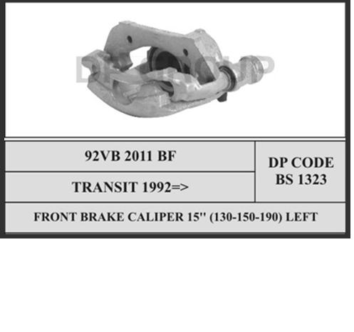 Pinza de freno delantera izquierda BS1323 DP Group