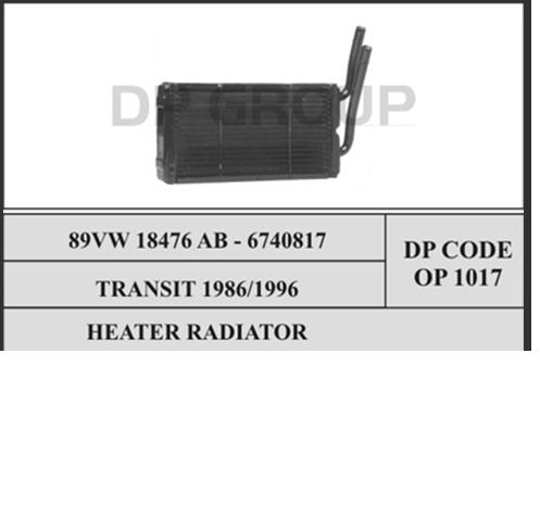 OP 1017 DP Group radiador de calefacción