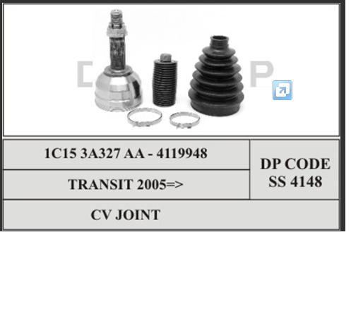 SS4148 DP Group junta homocinética exterior delantera