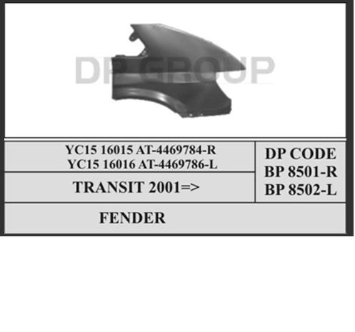 Aleta delantera izquierda Ford Transit V furgoneta (V184/5) (2000 - 2006) precio, desde 63,02 EUR